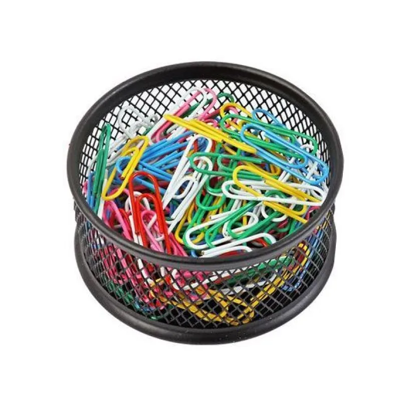 Foska - Συνδετήρες Χρωματιστοί 28mm Σε Blister Foska Με Συρμάτινη Βάση - 100 τμχ HD3005