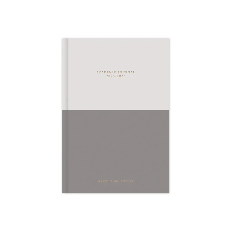 Adbook - Ακαδημαϊκό Ημερολόγιο Journal , Ημερήσιο 2025-2026 14x21cm, Grey HM-2424-12