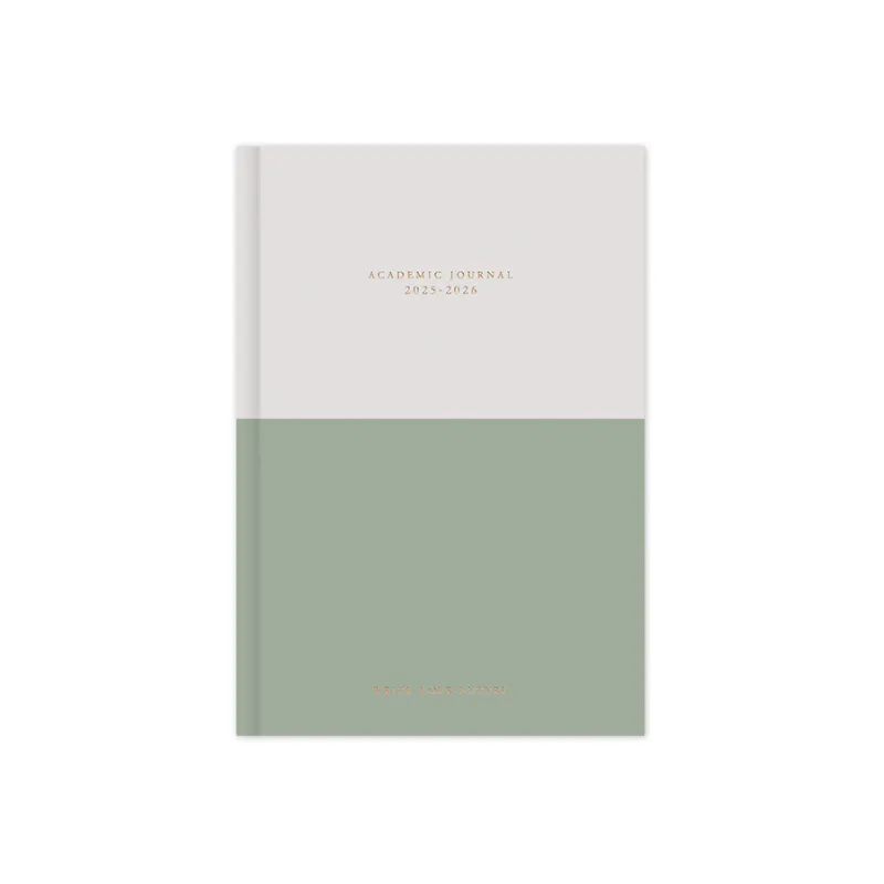 Adbook - Ακαδημαϊκό Ημερολόγιο Journal , Ημερήσιο 2025-2026 14x21cm, Light Green HM-2424-33