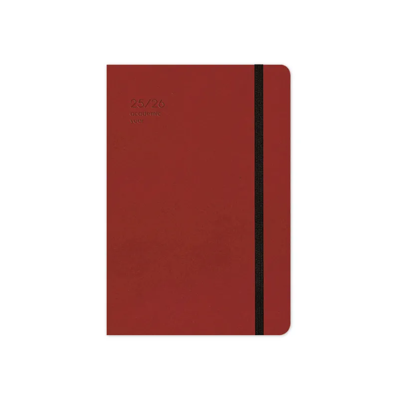 Adbook - Ακαδημαϊκό Ημερολόγιο Handy, Ημερήσιο 2025-2026 14x21cm, Red HM-9234-52