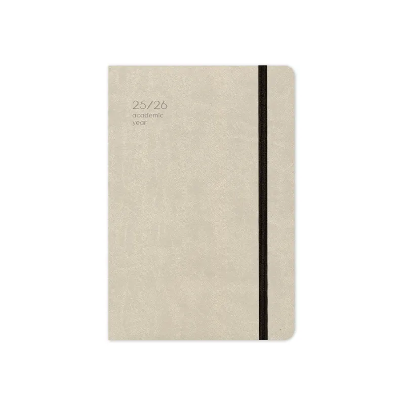 Adbook - Ακαδημαϊκό Ημερολόγιο Handy, Ημερήσιο 2025-2026 14x21cm, Beige HM-9234-40