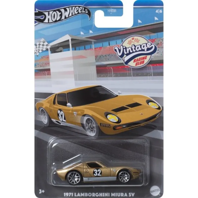 Mattel Hot Wheels – Αυτοκινητάκι, 1971 Lamborghini Miura SV (4/6) HRV03 (HRT81)