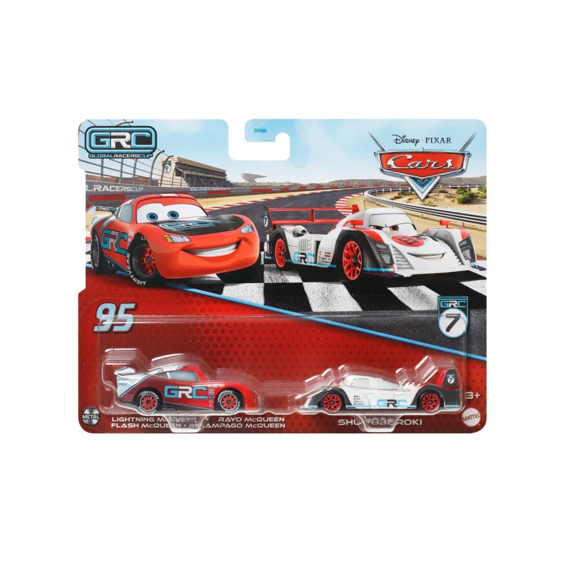 Mattel Cars - Σετ Με 2 Αυτοκινητάκια, Lightning Mcqueen & Shu Todoroki HTX12 (DXV99)