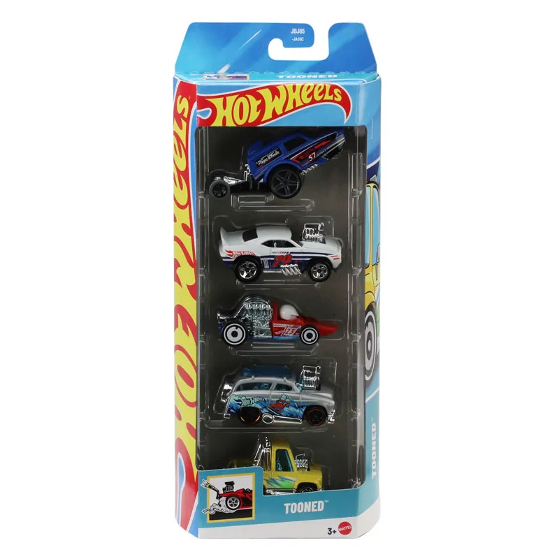Mattel Hot Wheels – Αυτοκινητάκια 1:64 Σετ Των 5, Tooned JBJ85 (01806)