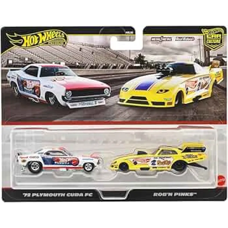 Mattel Hot Wheels Premium - Σετ των 2 - Pack '72 Plymouth Cuda FC & Rob'n Pinks JBL01 (HBL96)