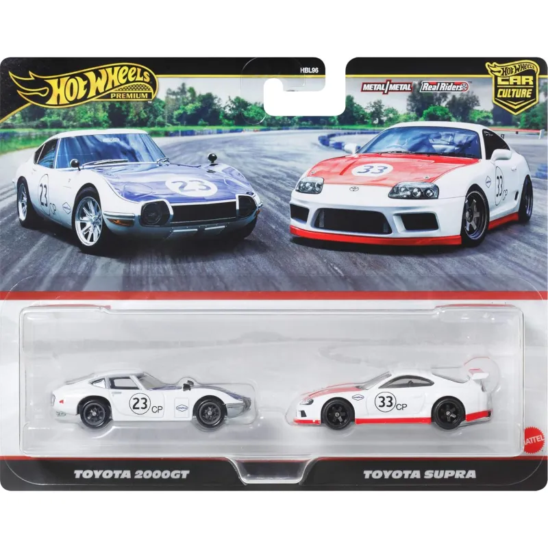 Mattel Hot Wheels Premium - Σετ των 2 - Pack Toyota Supra & Toyota 2000GT JBL03 (HBL96)