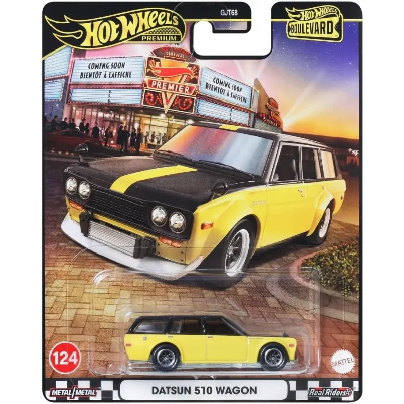 Mattel Hot Wheels - Αυτοκινητάκι Premium Boulevard, Datsun 510 Wagon N124 JBL21 (GJT68)