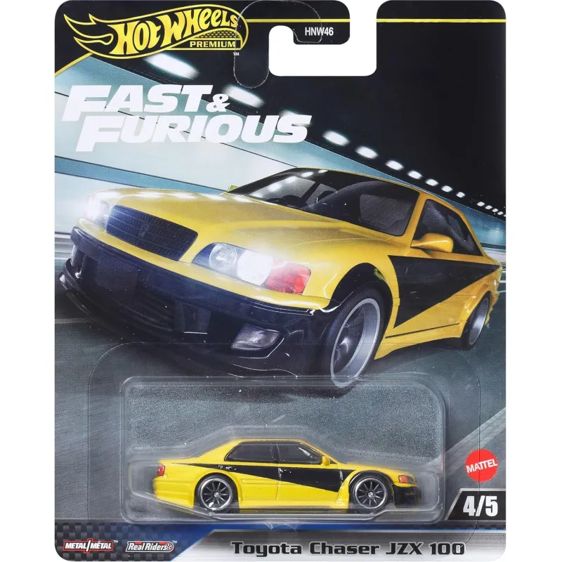 Mattel - Hot Wheels Premium, Fast And Furious, Toyota Chaser JZX 100 4/5 JBL89 (HNW46)