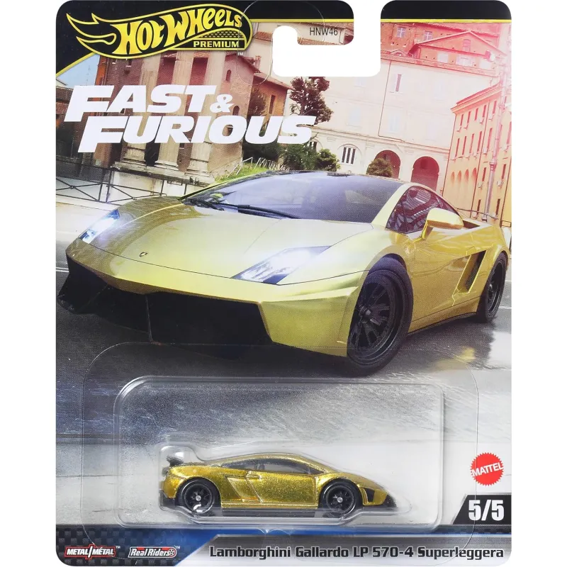 Mattel Hot Wheels - Fast And Furious, Lamborghini Gallardo LP 570-4 Superleggera 5/5 JBM01 (HNW46)
