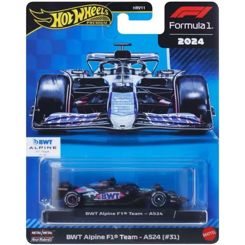 Mattel Hot Wheels - Premium Formula 1 2024, BWT Alpine F1 Team - A524 (#31) JBM09 (HRV11)