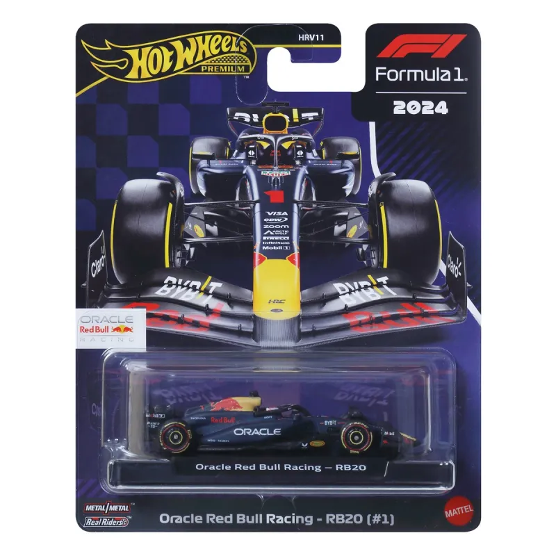 Mattel Hot Wheels - Premium Formula 1 2024, Oracle Red Bull Racing - RB20 (#1) JBM12 (HRV11)