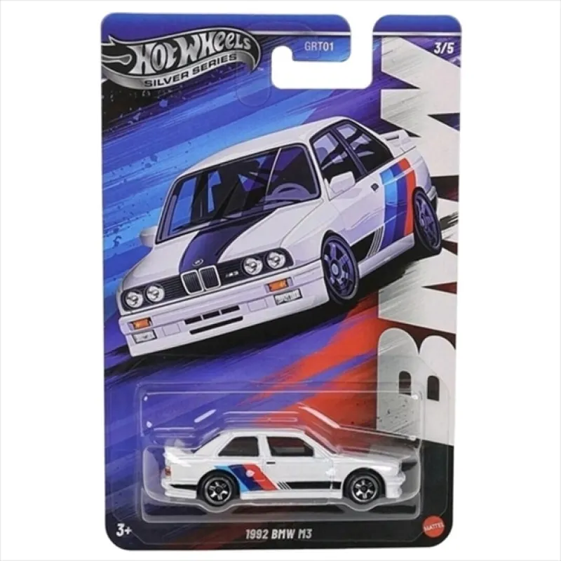Mattel Hot Wheels - Αυτοκινητάκι Silver Series, 1992 BMW M3 (3/5) JBY56 (GRT01)