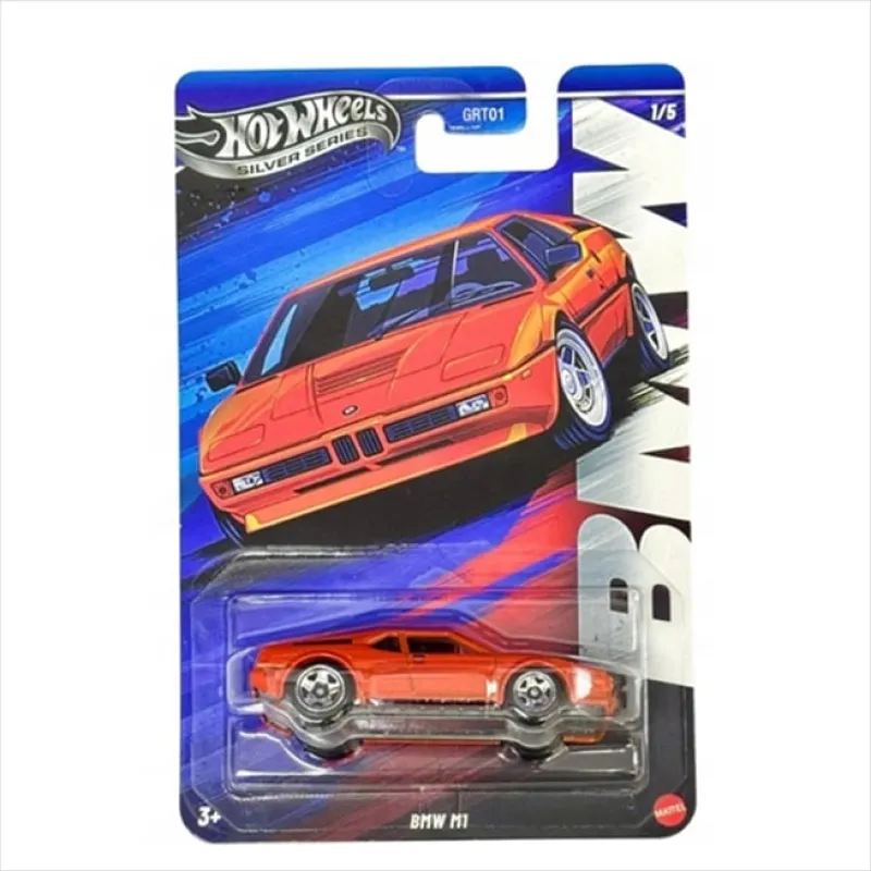 Mattel Hot Wheels - Αυτοκινητάκι Silver Series, BMW M1 (1/5) JBY59 (GRT01)