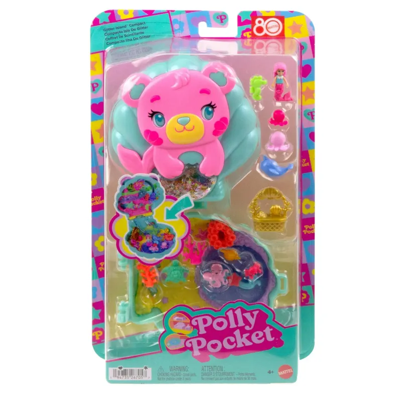 Mattel Polly Pocket - Glitter Island Compact JCB16 (JFG56)