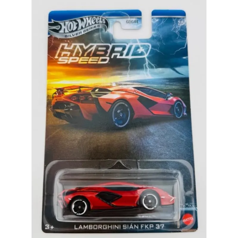 Mattel Hot Wheels - Αυτοκινητάκι , Silver Series Hybrid Speed , Lamborghini Sian JCB77 (JDY87)