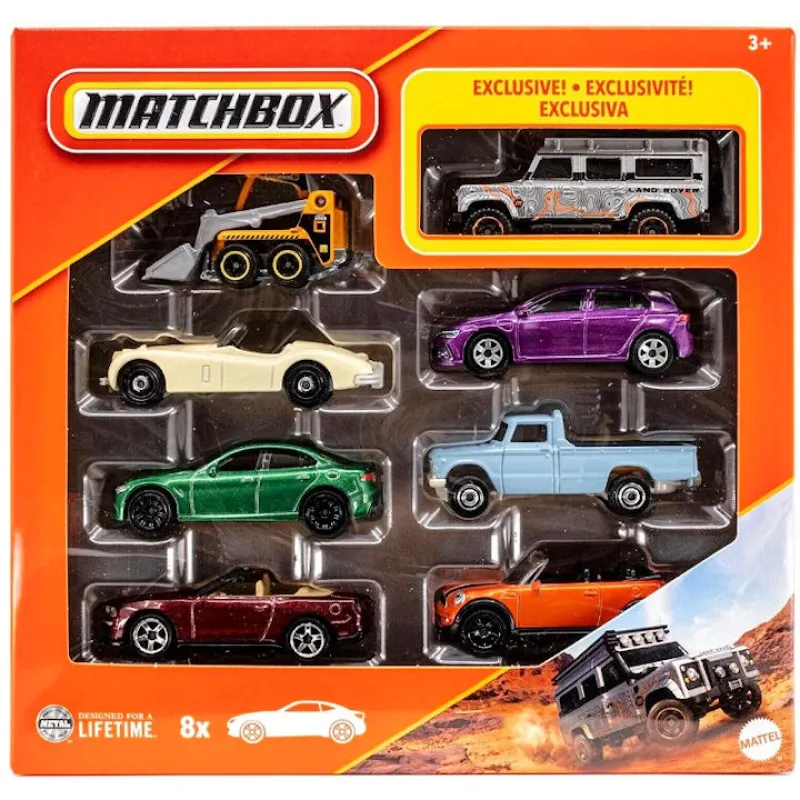 Mattel Matchbox - Αυτοκινητάκια Σετ Των 8 JCT83 (HVR81)