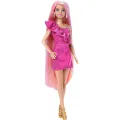 Mattel Barbie - Κούκλα με Πολύχρωμα Μαλλιά, Με Πολύ Μακριά Ξανθά Μαλλιά Και Αξεσουάρ Styling JDC85