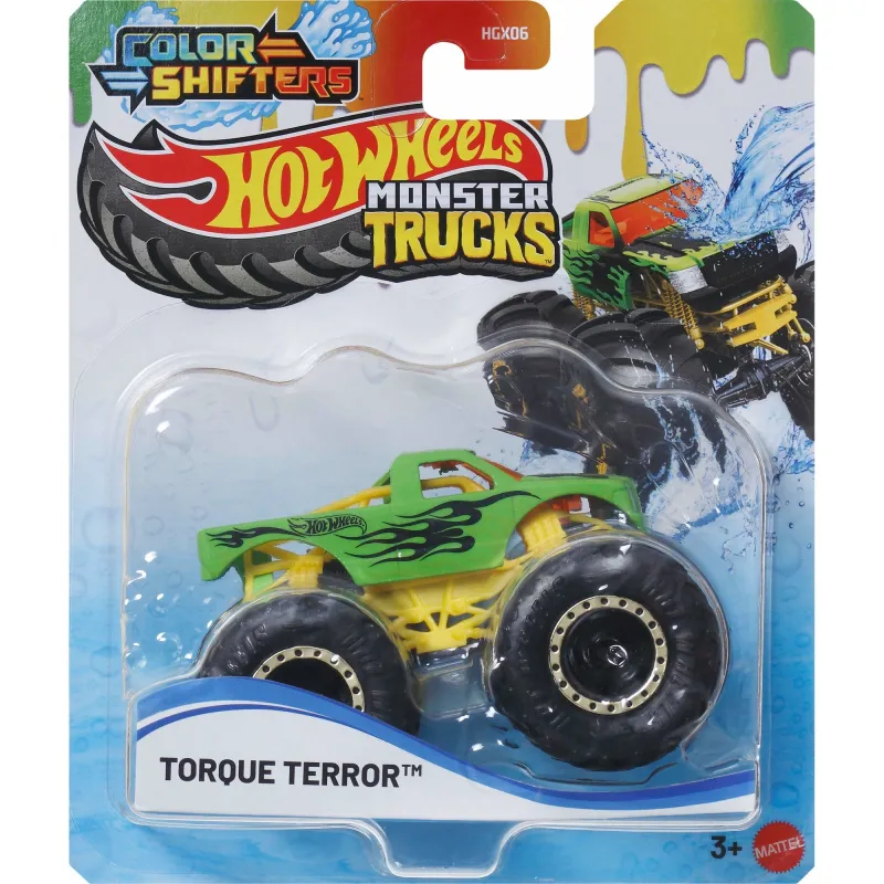 Mattel Hot Wheels - Monster Trucks, Color Shifters, Torque Terror JDV90 (HGX06)
