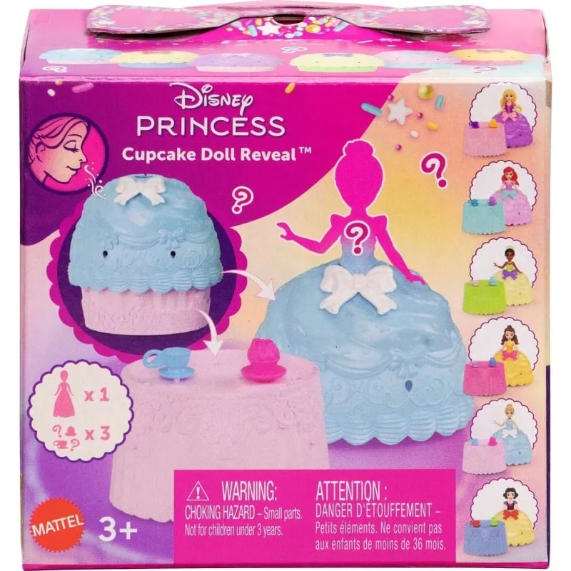 Mattel Disney Princess - Cupcake Small Doll Reveal Με 5 Εκπλήξεις Κούκλα Διάφορα Σχέδια - 1 Τμχ JFG78