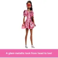 Mattel Barbie - Deluxe Style Metallic Coral Pink JFP41 Mattel Barbie - Deluxe Style Metallic Coral Pink JFP41
