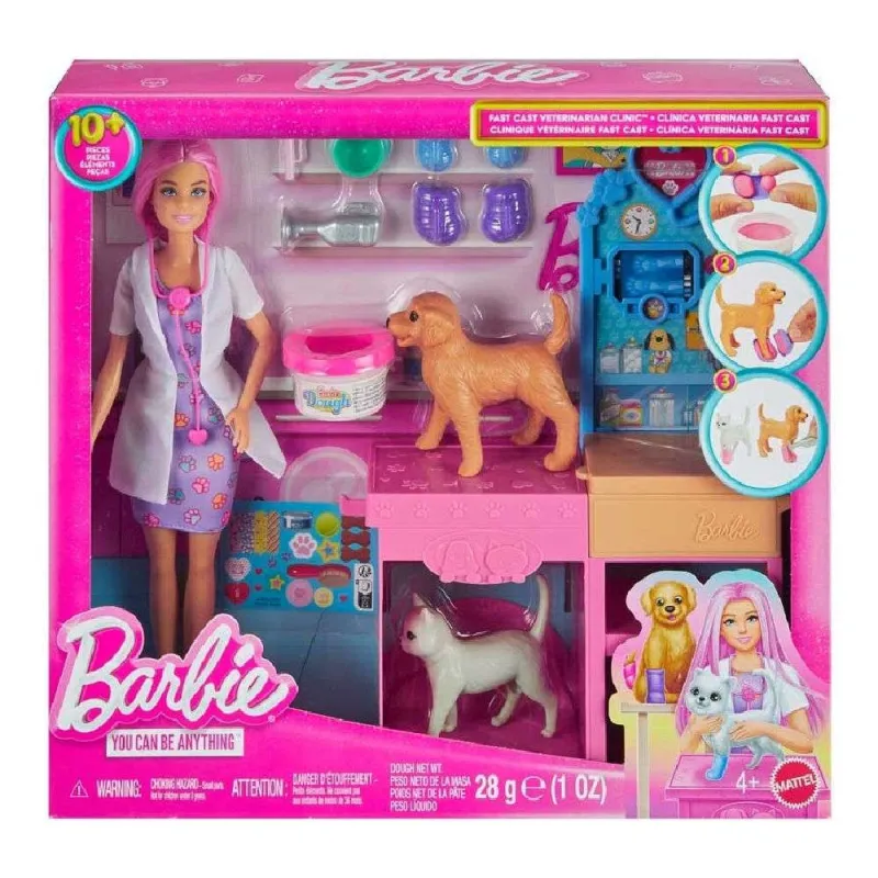 Mattel Barbie - Barbie Ιατρείο Για Ζωάκια JFX93