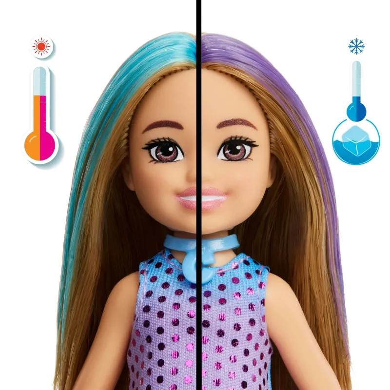 Mattel Barbie - Color Reveal, Chelsea Party Unboxed - 1 Τμχ JFY04