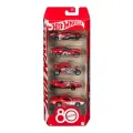 Mattel Hot Wheels - Αυτοκινητάκια Σετ των 5 80th Anniversary Die-Cast JGK08