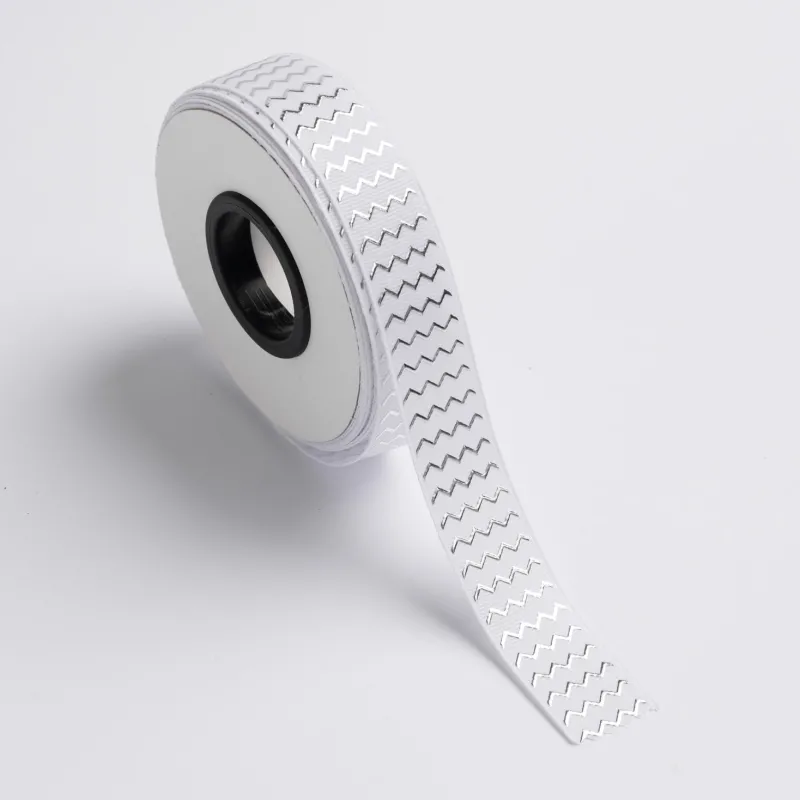 Kyriacou - Κορδέλα Gros Ανάγλυφη Μεταλλική, Μια Όψη 15mmX25M, White / Silver JGROXSM1ZZ-X15X25-0105XX