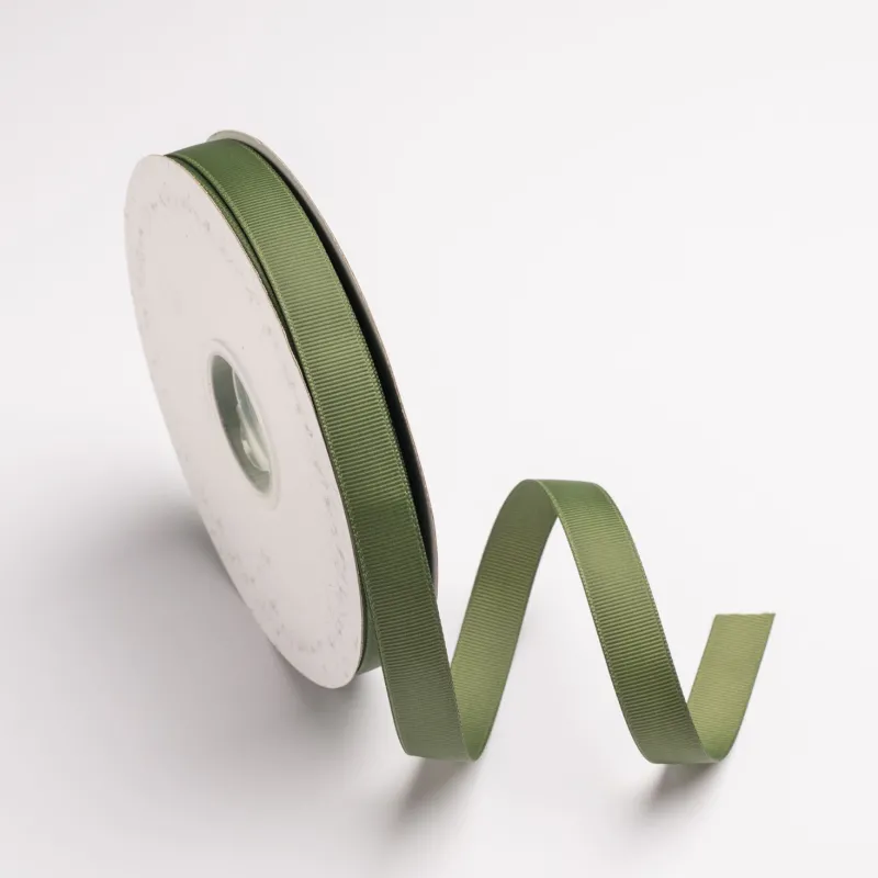 Kyriacou - Κορδέλα Gros, 15mmX50M, Green Olive JGROXXXX-X15X50-64XXXX