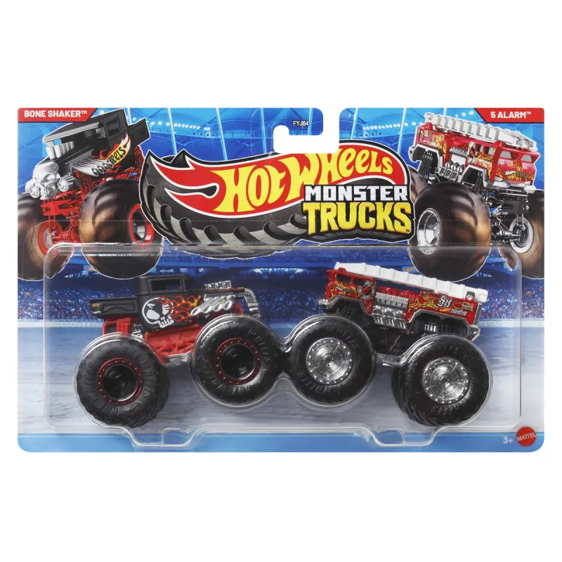 Mattel Hot Wheels - Monster Trucks, Boneshaker Vs 5 Alar JLV72 (FYJ64)
