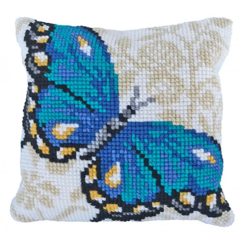 Ladybird - Kit Μαξιλαριών Κεντήματος Blue Butterfly LH9.009