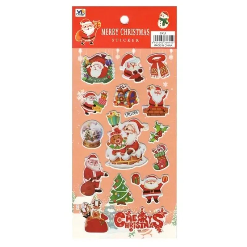 Αυτοκόλλητα Puffy, Χριστουγεννιάτικα LRU-004