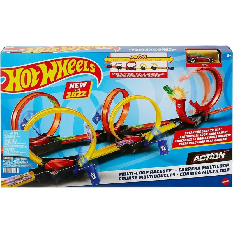 Mattel Hot Wheels - Πίστα Κόντρες Με Πολλαπλά Λουπ HDR83