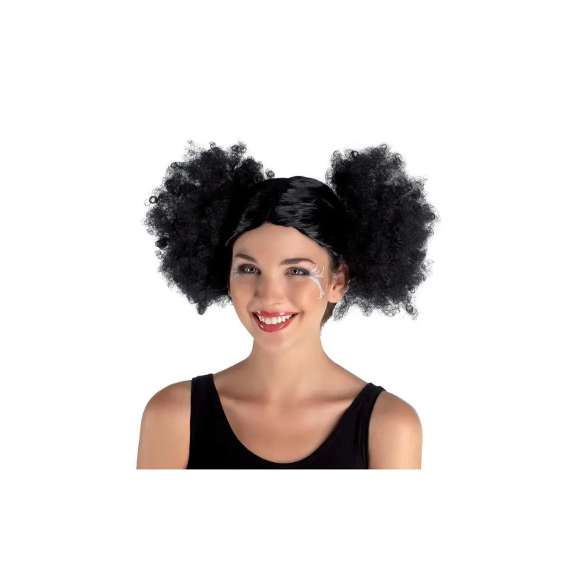 Clown - Περούκα Κοτσίδια Άφρο 70972