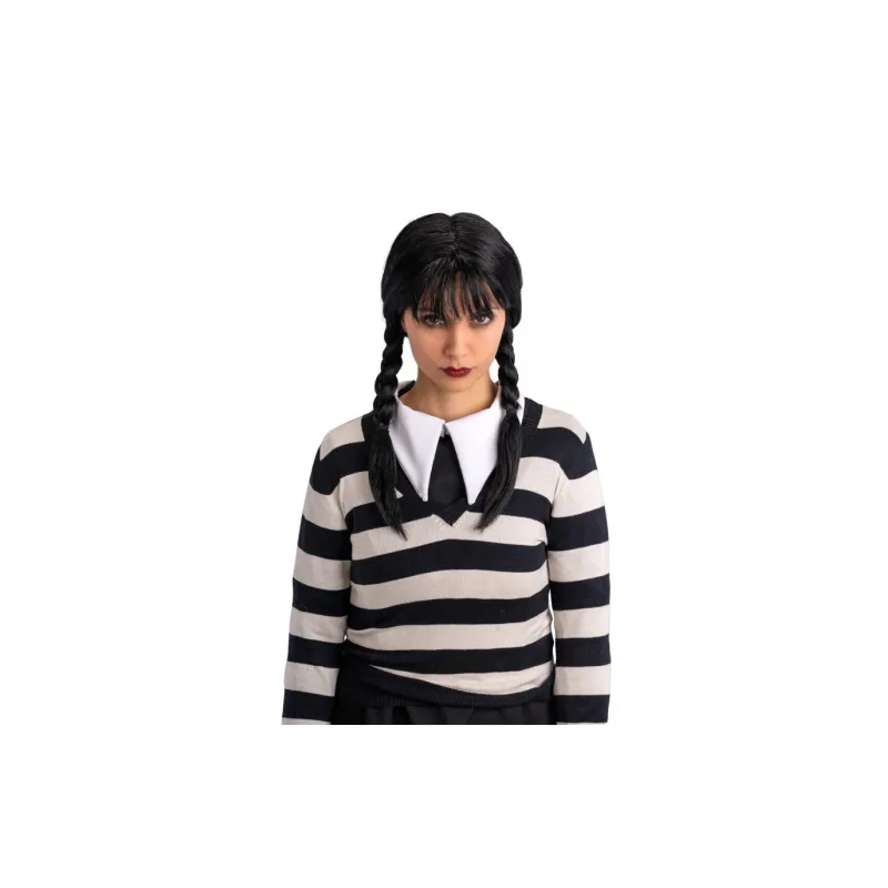 Carnival Toys - Περούκα Κορίτσι Του Τρόμου Με Κοτσίδες Και Αφέλειες 02196