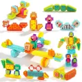 Top Bright - Ξύλινο Wild Animal Bristle Building Blocks 120347 Top Bright - Ξύλινο Wild Animal Bristle Building Blocks 120347