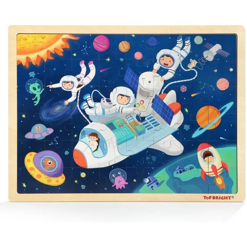 Top Bright – Ξύλινο Puzzle Spacecraft 48 Pcs 120415