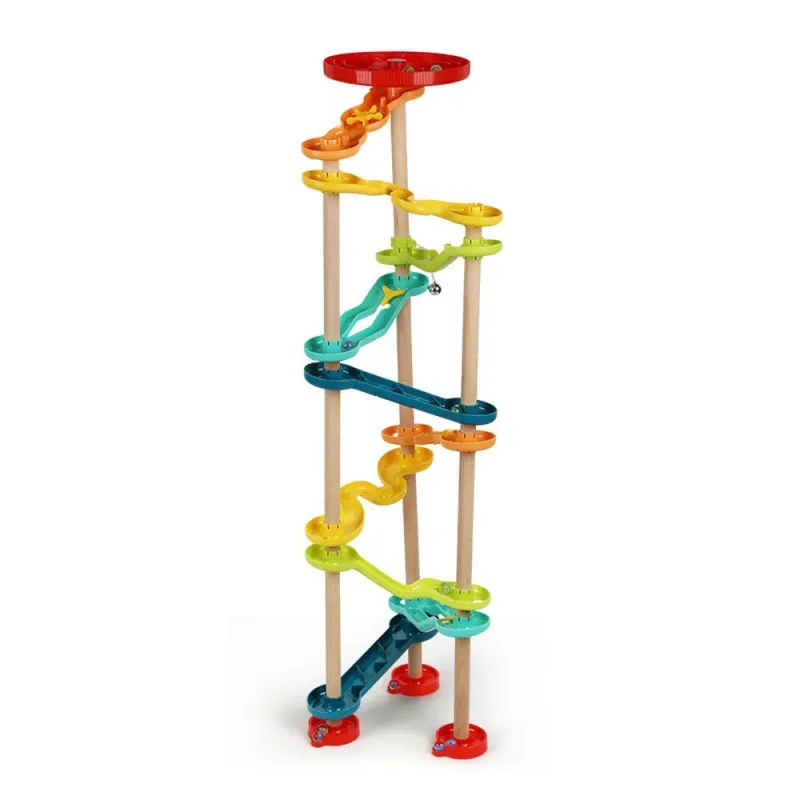 Top Bright - Ξύλινο XL Play Barrel 10 Tracks Marble Run 120463