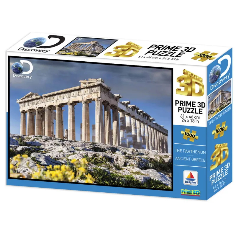 Prime 3D - 3D Puzzle Ancient Greece, Parthenon 1000 Pcs 16094