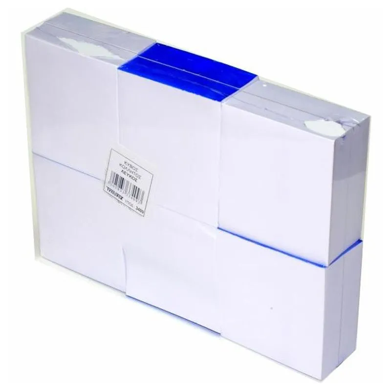 Τυποfix - Κύβος Κολλητά Χαρτάκια Λευκά 100x90mm 400 Φύλλα (1Τμχ) 3409