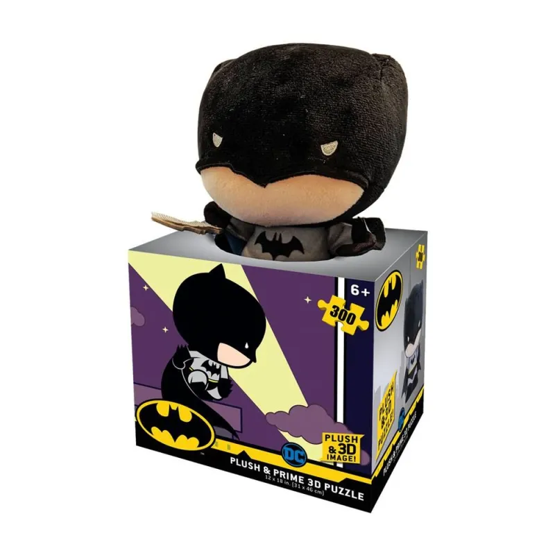 Prime 3D - 3D Puzzle, Batman + Λούτρινο Batman 300 Pcs 35802