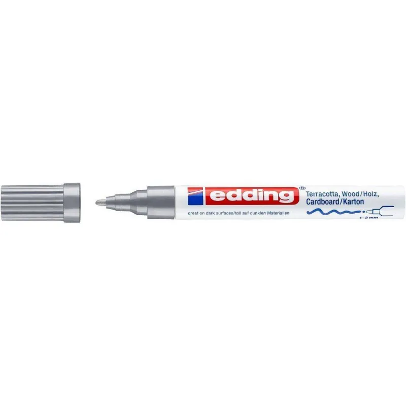 Edding – Μαρκαδόρος Διακόσμησης 4040, Ασημί 4040054