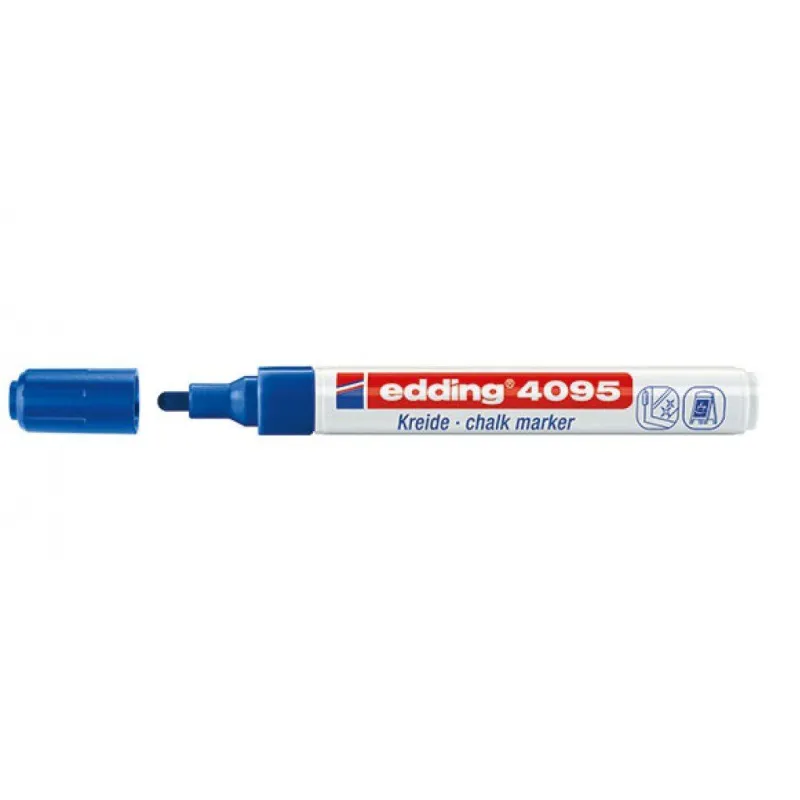 Edding – Μαρκαδόρος Κιμωλίας 4095, Μπλε 4095003