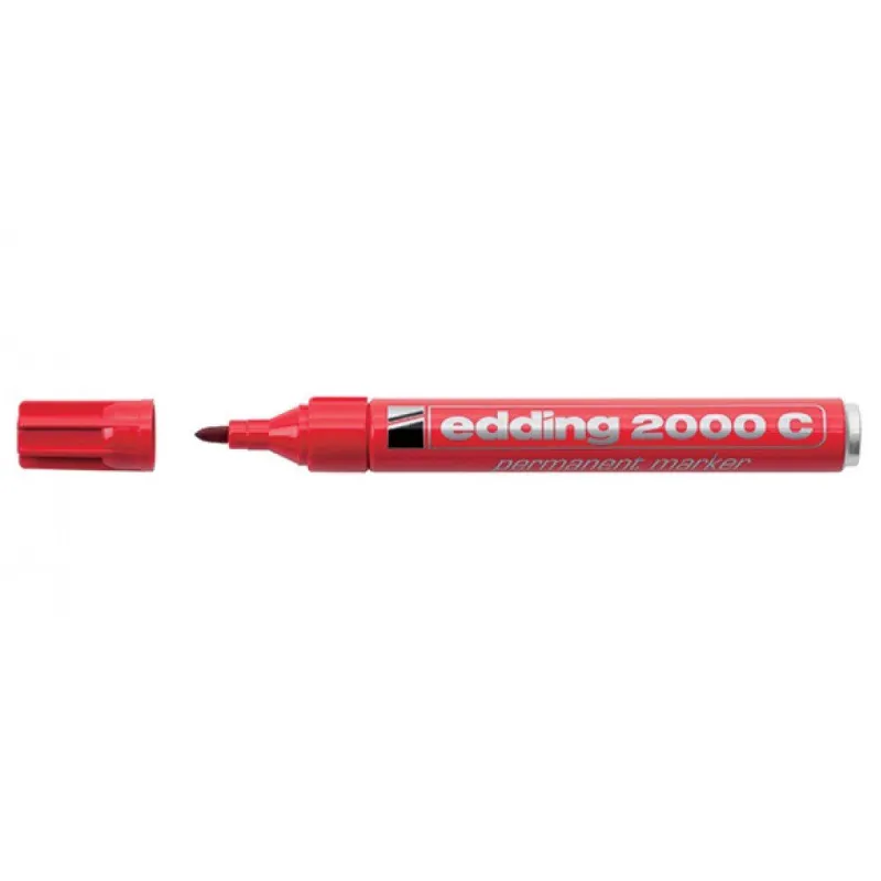 Edding – Μαρκαδόρος Ανεξίτηλος 2000C, Κόκκινο 2000C-2