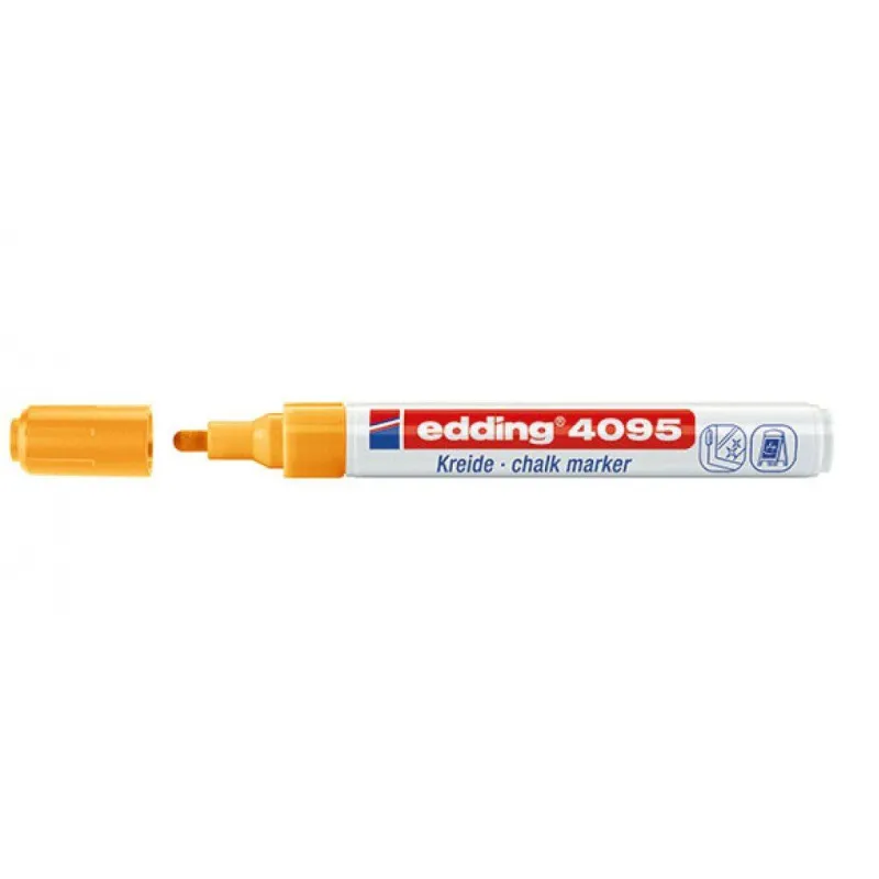 Edding – Μαρκαδόρος Κιμωλίας 4095, Neon Πορτοκαλί 4095066