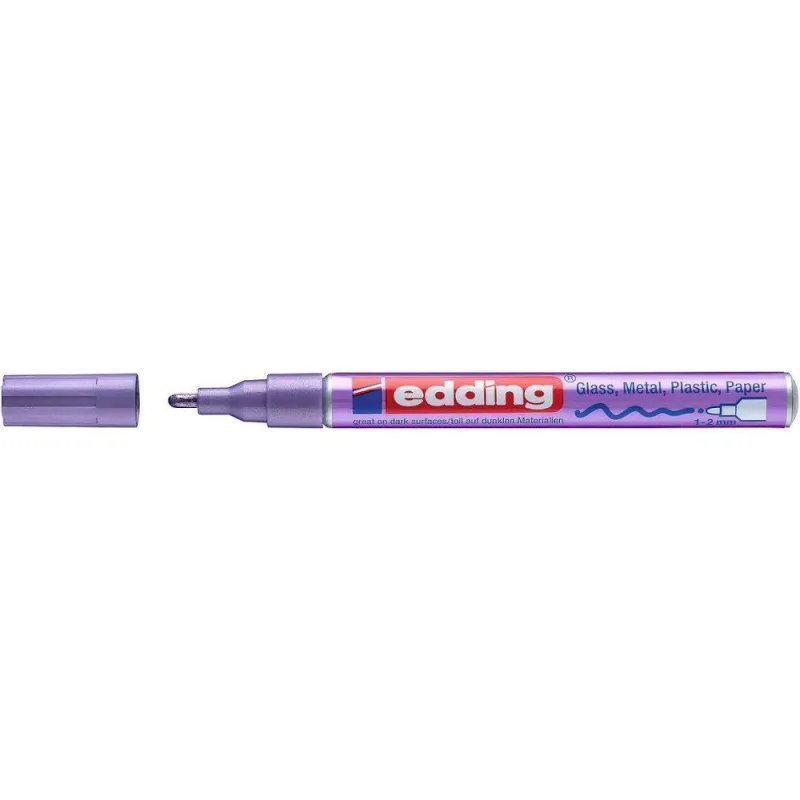 Edding – Μαρκαδόρος Λαδιού Paint Marker 751, Μεταλλικό Βιολέ 751-78