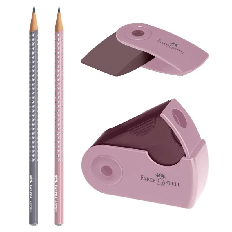Faber Castell - Σετ Mολυβιών Grip Sparkle, 218480