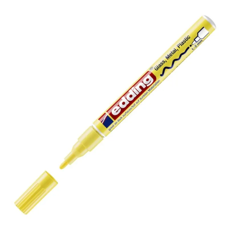 Edding – Μαρκαδόρος Λαδιού Paint Marker 751, Παστέλ Κίτρινο 751-135