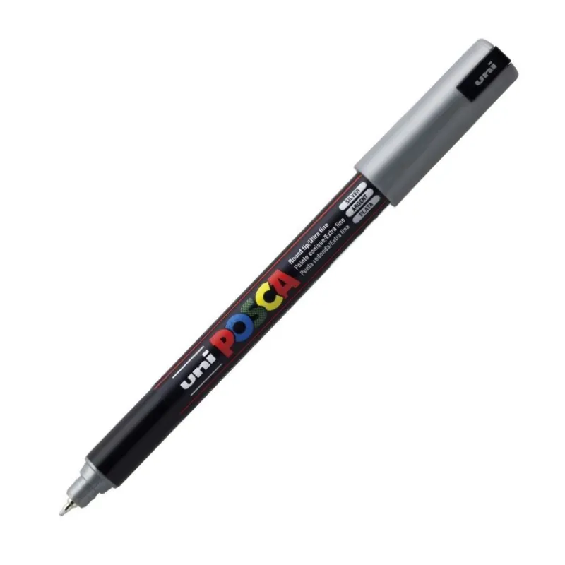 Uniball - Μαρκαδοράκι Posca PC-1MR 0.7 mm Silver 26 089927