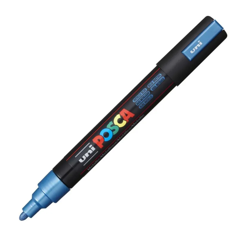 Uniball - Μαρκαδοράκι Posca PC-5M 1.8-2.5 mm Metallic Blue M33 113554